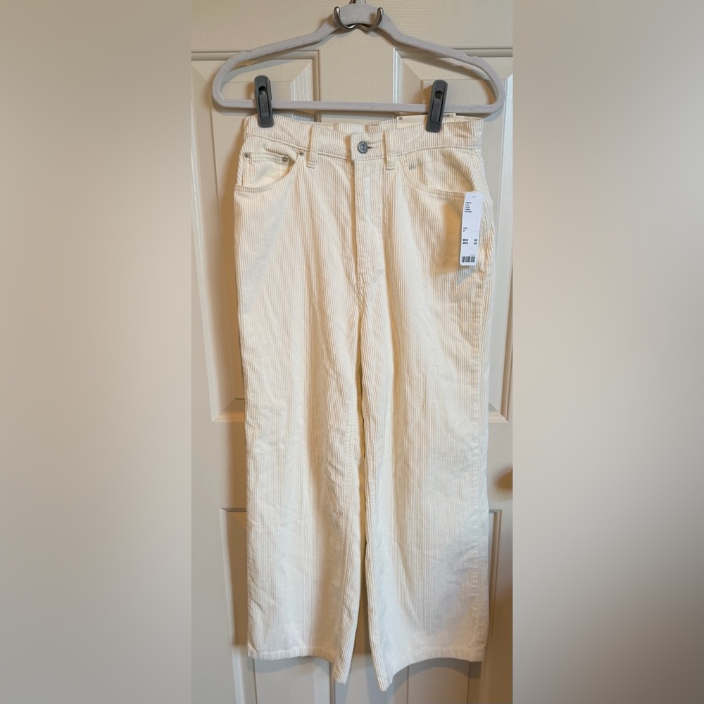 UO BDG high & wide cords. NWT. Size 27. Cream. - Picture 2 of 6